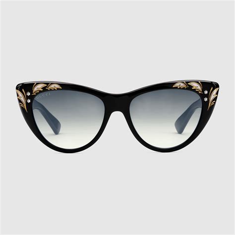 gucci cat eye sunglasses review|Gucci oversized cat eye sunglasses.